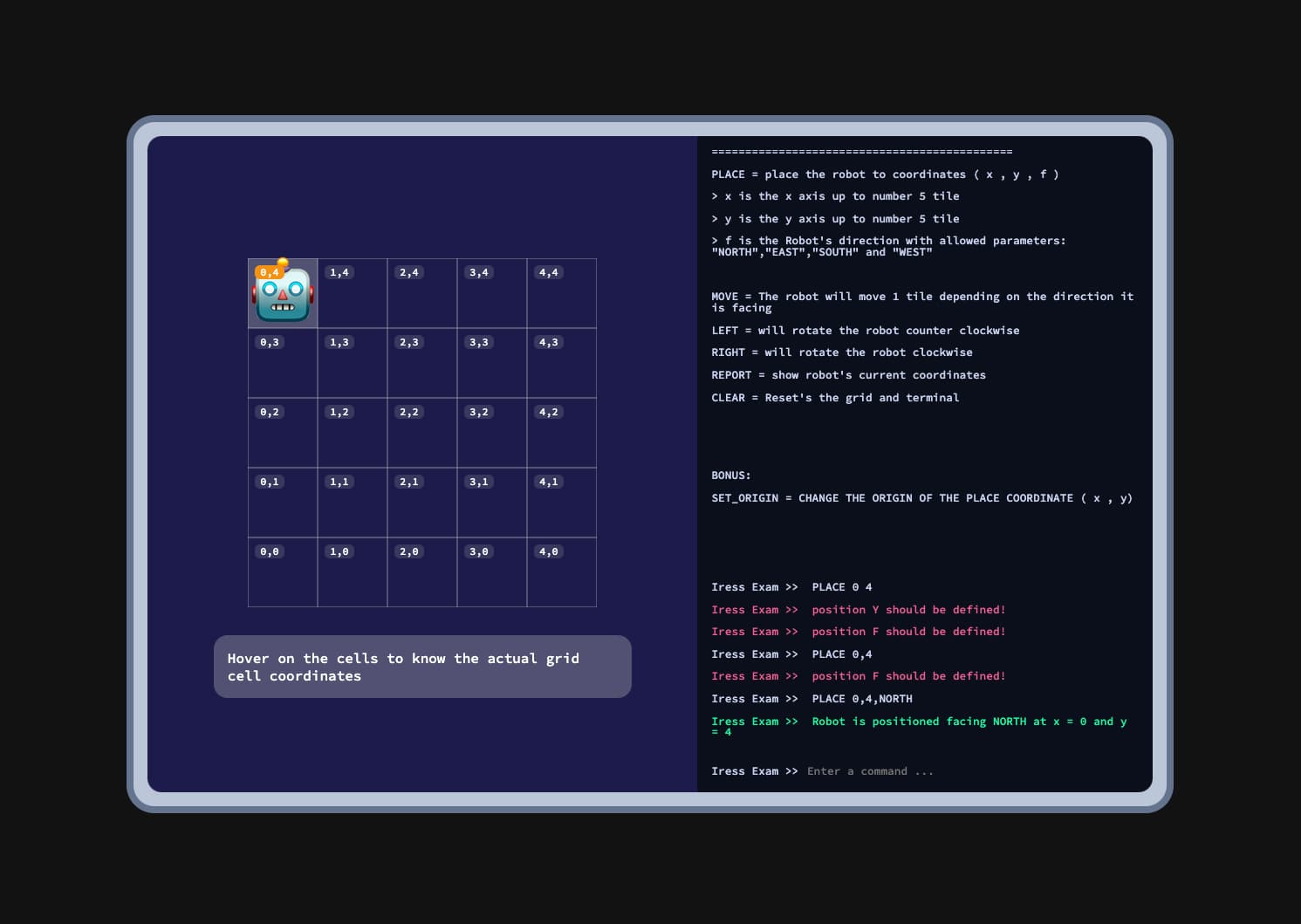 Iress Robot Ui